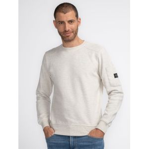 Petrol Industries - Comfortabele Sweater UpperKalskag - Wit - M - Truien