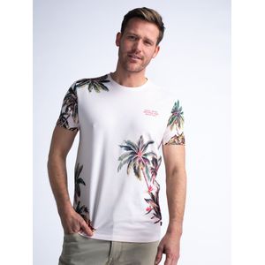 Petrol Industries - Botanical T-shirt Reefquest - Roze - M - T-shirts met korte mouwen