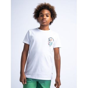 Petrol Industries - Artwork T-shirt Beachy - Wit - 176 - T-shirts met korte mouwen