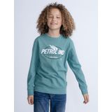 Petrol Industries - Artwork Sweater Oak Park - Blauw - 128 - Truien