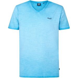 Petrol Industries - Logo T-shirt Bellows Field - Blauw - L - T-shirts met korte mouwen