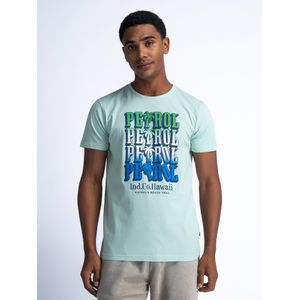 Petrol Industries - Artwork T-shirt Radiance - Groen - L - T-shirts met korte mouwen