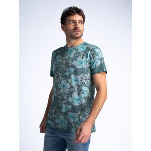 Petrol Industries - Botanical T-shirt Drive - Grijs - XXXL - T-shirts met korte mouwen