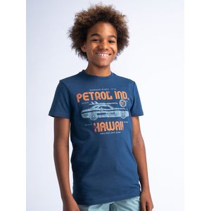 Petrol Industries T-shirt met Logo Blauw