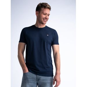 Petrol Industries  Logo T-shirt Seashine - heren - Blauw - XXXL