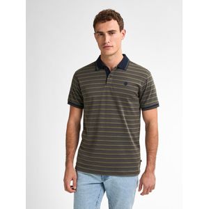 Petrol Industries - Striped Polo Deepview - Zwart - L - Poloshirts