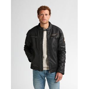 Petrol Industries - PU Biker Jacket Michigan - Zwart - XL - leren-jassen