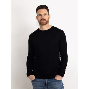 Petrol Industries - Essential Crewneck Knit - Zwart - M - Gebreide Truien