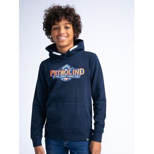 Petrol Industries - Comfortabele Hoodie Venice Beach - Zwart - 128 - Hoodies