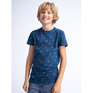 Petrol Industries - All-over Print T-shirt Ray - Blauw - 176 - T-shirts met korte mouwen