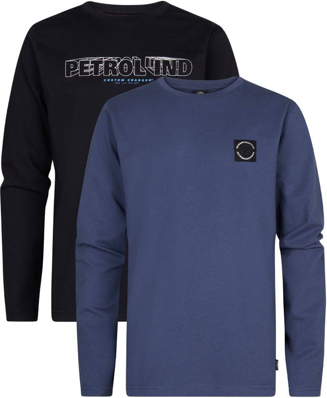 Petrol Industries - Heren 2-pack longsleeve T-shirts Tomah - Multicolor - Maat 104
