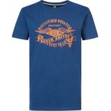 Petrol Industries - Artwork T-shirt Maritima - Blauw - 104 - T-shirts met korte mouwen