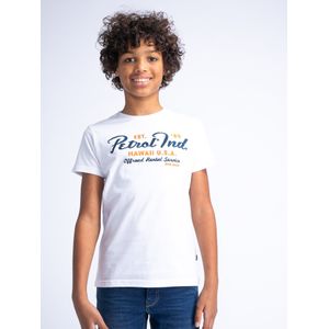 Petrol Industries - Artwork T-shirt Flowerbed - Wit - 176 - T-shirts met korte mouwen