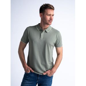 Petrol Industries - Klassieke Polo Driftwood - Grijs - L - Poloshirts