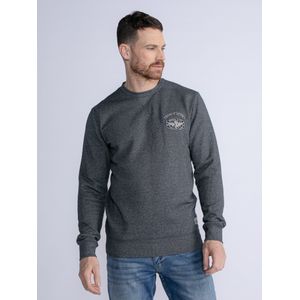 Petrol Industries - Gemêleerde Sweater Hubbing - Zwart - S - Truien