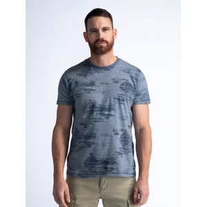 Petrol Industries - All-over Print T-shirt Bask - Zwart - XL - T-shirts met korte mouwen
