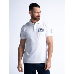 Petrol Industries - Artwork Polo Seashift - Wit - L - Poloshirts