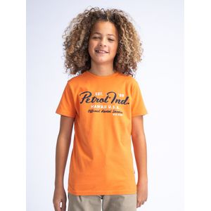 Petrol Industries - Artwork T-shirt Flowerbed - Oranje - 104 - T-shirts met korte mouwen