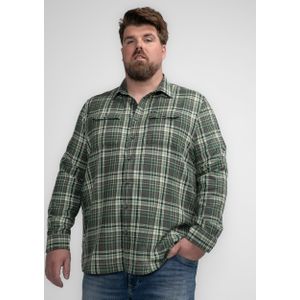 Petrol Industries - Plus Size Geruit Overhemd Bristol - Groen - 3XL - Plus Size