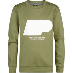 Petrol Industries - Artwork Sweater Harborview - Groen - 140 - Truien