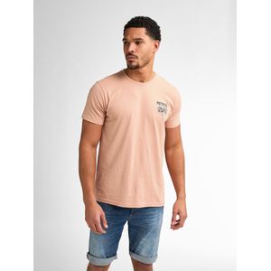 Petrol Industries - Backprint T-shirt Bayfrontstone - Roze - XL - T-shirts met korte mouwen
