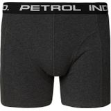 Petrol Industries - Boxershorts Effen Petrol Logo - Zwart - XL - Onderbroeken