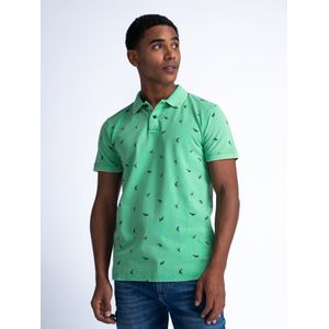Petrol Industries - All-over Print Polo Summerize - Groen - L - Poloshirts