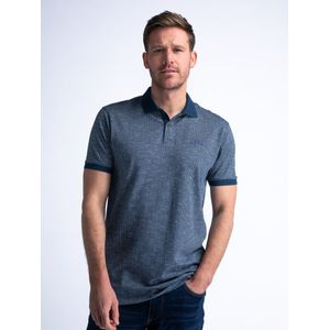 Petrol Industries - Gemêleerde Polo Lush - Blauw - L - Poloshirts