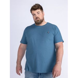 Petrol Industries - Plus Size Logo T-shirt Roll - Blauw - 6XL - T-shirts met korte mouwen