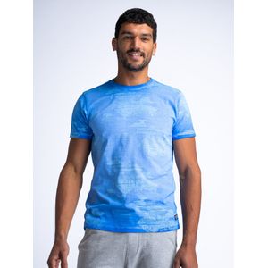 Petrol Industries - All-over Print T-shirt Rally - Blauw - XXL - T-shirts met korte mouwen
