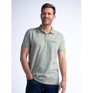 Petrol Industries - All-over Print Polo Tiki - Grijs - L - Poloshirts