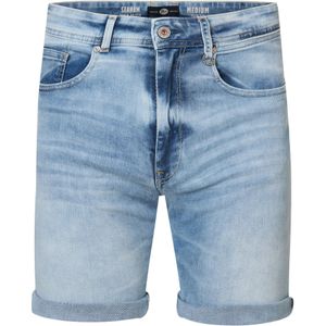 Petrol Industries - Seaham Slim Fit Denim Short Summersway - Blauw - M - Chino korte broeken