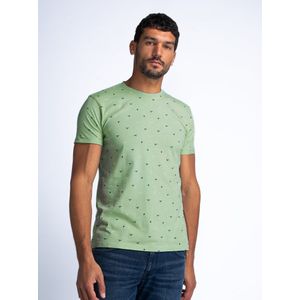 Petrol Industries - All-over Print T-shirt Escapade - Groen - XXXL - T-shirts met korte mouwen
