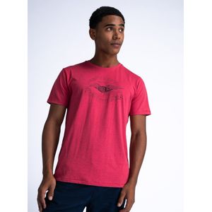Petrol Industries - Artwork T-shirt Tranquil - Rood - XXL - T-shirts met korte mouwen