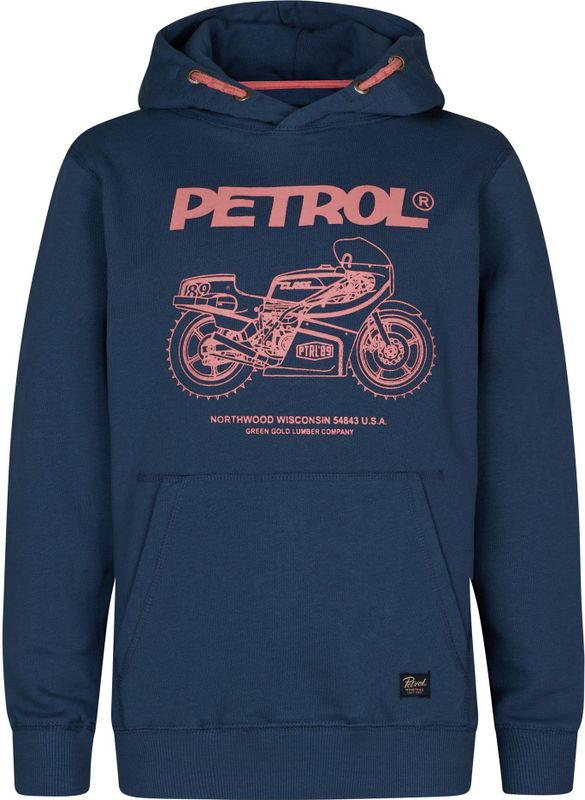 Petrol Industries - Artwork Hoodie Catskill - Blauw - 128 - Hoodies