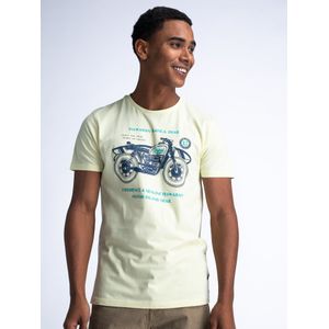 Petrol Industries - Artwork T-shirt Lagoonize - Geel - XL - T-shirts met korte mouwen