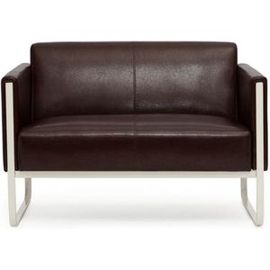 ARUBA - 2-Zits Loungebank - Bruin - Kunstleer