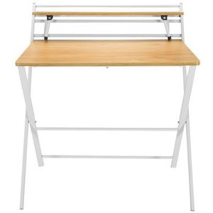 EASY CLAP | 92x84 - Inklapbaar bureau Licht Eiken/Wit