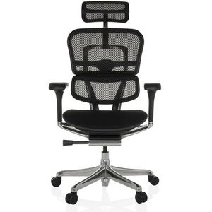 ERGOHUMAN GEN2 | Mesh / Stof - Luxe directiestoel Zwart