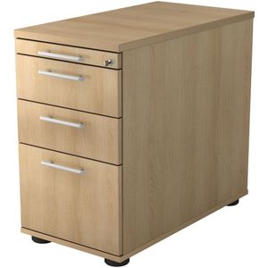 Ladeblok | 2 Lades | Eik | 42,8 x 80 x 72-76 cm | Signa Sc40 RE