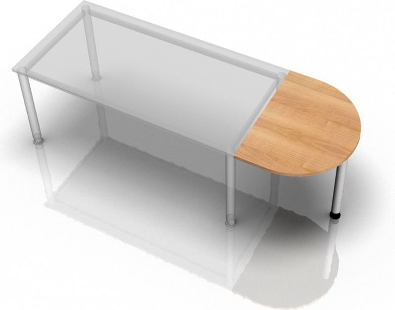 RA60 - Aanschuiftafel 60x80 Walnoot