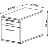 Ladeblok | Walnoot | 42,8 x 80 x 51,2 cm | Signa Tc20 RE