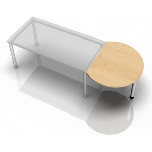 RA80 - Aanschuiftafel 80x100 Esdoorn