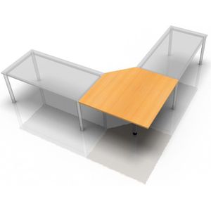 Xbt12 - Bureau - In Hoogte Verstelbaar - Beuken / Grafiet