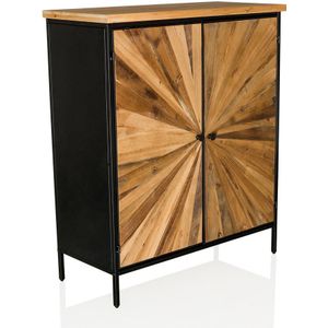 SANTJAGO - BLACK SUN XL - Commode - Kleur Madera Oscura - Massief Dennenhout