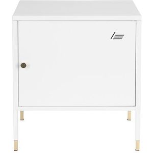 UMEO - Bijzetkast - Wit - Metaal - Gouden Accenten