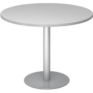 Vergadertafel | Grijs/Zilver | ÿ 100 x 74,5 cm | Bistro F100R S