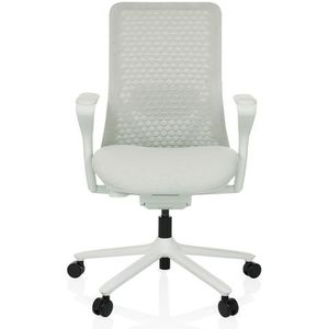 VERVIO - Bureaustoel - Wit - Ergonomisch - Verstelbare Armleuning
