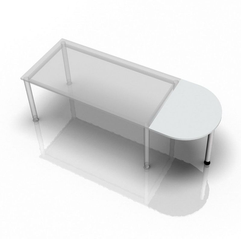 RA60 - Aanschuiftafel 60x80 Grijs