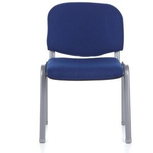 Vergaderstoel | Polyester | Zilver/Blauw | Ergonomisch